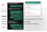Dokumentasi bukti pesanan pemesan barang melalui jasa SPX Ekspres Pasean pamekasan