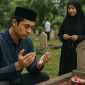 Ilustrasi : Tradisi ziarah kubur, yang selama ini identik dengan masyarakat tua, kini mulai diminati kembali oleh kalangan generasi muda.
