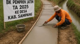 Caption: Ilustrasi pekerjaan proyek fisik (Sumber: Agus Junaidi/Pilar Pos)