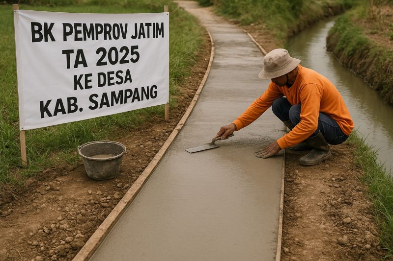 Caption: Ilustrasi pekerjaan proyek fisik (Sumber: Agus Junaidi/Pilar Pos)