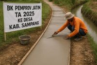 Caption: Ilustrasi pekerjaan proyek fisik (Sumber Foto: Agus Junaidi/Pilar Pos)