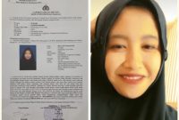 Caption: Foto surat laporan orang hilang ke Polres Pamekasan dan Foto orang hilang yang dicari diduga bekerja sebagai ART di wilayah Surabaya