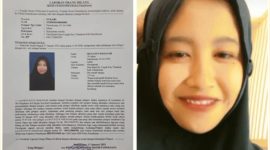 Caption: Foto surat laporan orang hilang ke Polres Pamekasan dan Foto orang hilang yang dicari diduga bekerja sebagai ART di wilayah Surabaya