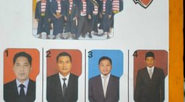 Foto Doc. Pilar Pos | Famflet surat suara pemilihan ketua umum Persatuan Sepak Bola Taganger PERSEGA FC