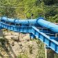 Caption: Kondisi Besi WF yang Bengkok Pada Proyek Optimalisasi Pipa Transmisi di Jembatan Tenjuy Desa Moktesareh, Oleh PDAM Sampang (Sumber Foto: Agus Junaidi/Pilar Pos)