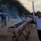 Caption: Event Budaya Jhukok Tonoh di Wisata Lon Malang, Bira Tengah, Kecamatan Sokobanah (Sumber Foto: Agus Junaidi/Pilar Pos)