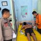 Caption: Korban Saat Berada di Puskesmas Tambelangan (Sumber Foto: Humas Polres Sampang/Pilar Pos)