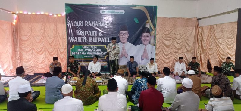 Safari Ramadhan, Bupati dan Wakil Bupati Pamekasan di Aula Pendopo Kecamatan Batumarmar Kabupaten Pamekasan, Jum'at, 27/02/2026.