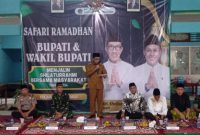 Bupati Pamekasan. Senin, 02/03/2026. Pada saat sambutan di aula pendopo Kecamatan Waru. Acara Safari Ramadhan.