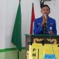 Caption: Ketua Umum PC PMII pamekasan, Fahril Anwar, saat sambutan pembukaan kegiatan BIMAS PT komisariat UIM di kantor PC NU pamekasan (Sumber Foto: Ridho/dok Pilar Pos)