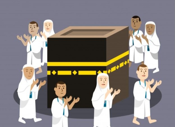 Foto Pilar Pos. Ilustrasi jamaah haji. 