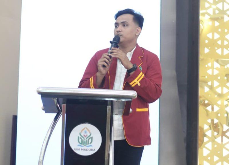 Caption: Muhammad Gufron, Ketua DEMA UIN Madura (Sumber Foto: Ridho/Pilar Pos)