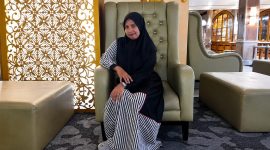 Caption: Siti Farida, Ketua MDW Sampang (Sumber Foto: Siti Farida For Pilar Pos)