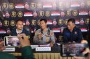 Caption: Kapolres Sampang AKBP Hartono, Didampingi Kasat Reskrim Iptu Nur Fajri Alim dan Kasi Humas AKP Eko Puji Waluyo Saat Konferensi Pers Ungkap Kasus Dugaan Pencabulan Anak Oleh Ayah Tiri di Mapolres Sampang (Sumber Foto: Humas Polres Sampang For Pilar Pos)