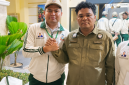 Caption: Don Muzakir Ketua Umum TMI (Kanan) Ahmad Anam Syahputra Ketua DPD TMI Sampang (Kiri) (Sumber Foto: Ahmad Anam Syahputra For Pilar Pos)