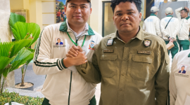 Caption: Don Muzakir Ketua Umum TMI (Kanan) Ahmad Anam Syahputra Ketua DPD TMI Sampang (Kiri) (Sumber Foto: Ahmad Anam Syahputra For Pilar Pos)