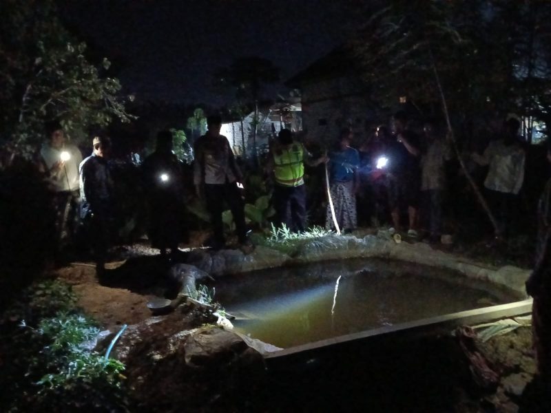 Caption: Kubangan Air Tanaman Tembakau, TKP Balita Umur 4 Tahun Tenggelam di Desa Blu'uran (Sumber Foto: Kasi Humas Polres Sampang For Pilar Pos)