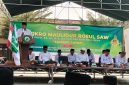 Saat Peringatan Dzikro Maulidur Rasul SAW di Ponpes Bustanul Ulum Sumber Anom Pamekasan (Sumber Foto: Fadal/Pilar Pos)