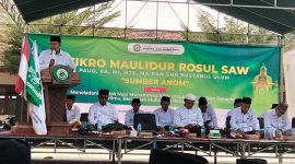 Saat Peringatan Dzikro Maulidur Rasul SAW di Ponpes Bustanul Ulum Sumber Anom Pamekasan (Sumber Foto: Fadal/Pilar Pos)