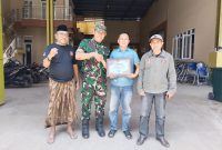 Dari kanan Lutfi Rizal (sekretaris DPK Madas Nusantara Pagantenan) Koramil Pagantenan, Fatha (Ketua DPK MADAS NUSANTARA Pagantenan). Abdus Samad (Ketua DPD MADAS Nusantara Pamekasan) 