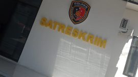 Caption: Kantor Satreskrim Polres Pamekasan (Sumber Foto: Ridho/Pilar Pos)