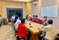Caption: DPC GMNI Pamekasan saat gelar audiensi di Polres Pamekasan (Sumber Foto: Ridho/Pilar Pos)