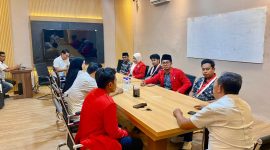 Caption: DPC GMNI Pamekasan saat gelar audiensi di Polres Pamekasan (Sumber Foto: Ridho/Pilar Pos)