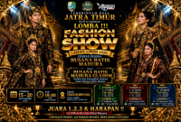 Caption: Pamflet Lomba Fashion Show Pemdes Jatra Timur Tahun 2026 (Sumber Foto: Agus Junaidi/Pilar Pos)