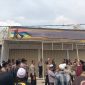 Aparat Kepolisian Polres Pamekasan saat redam massa aksi di lokasi. Rabu, 07/10/2026.