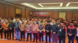 Foto para pejabat tinggi yang menghadiri HUT MADAS Nusantara di senayan Jakarta. Minggu, 25/10/2026.