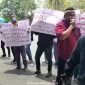 Aksi demonstrasi di Mapolres Pamekasan. Rabu, 28/10/2026.
