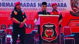 Yusuf Rizal, Ketua DPP Madas Nusantara. Saat memberikan sambutan. 